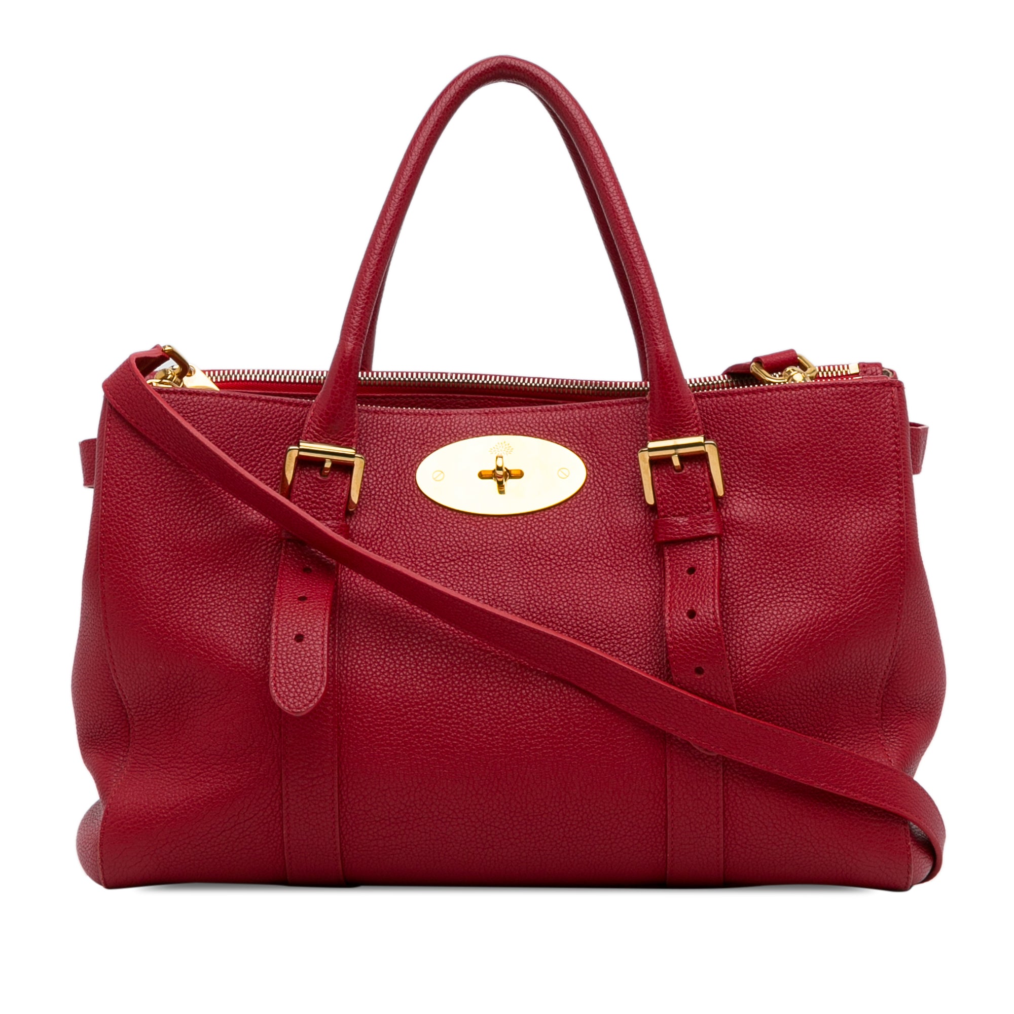 Red Mulberry Bayswater Double Zipped Satchel - Designer Revival