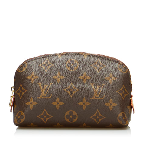 Shop Louis Vuitton Leather Logo Pouches & Cosmetic Bags by