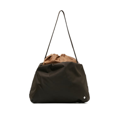 Brown The Row Nylon Bourse Shoulder Bag - Designer Revival