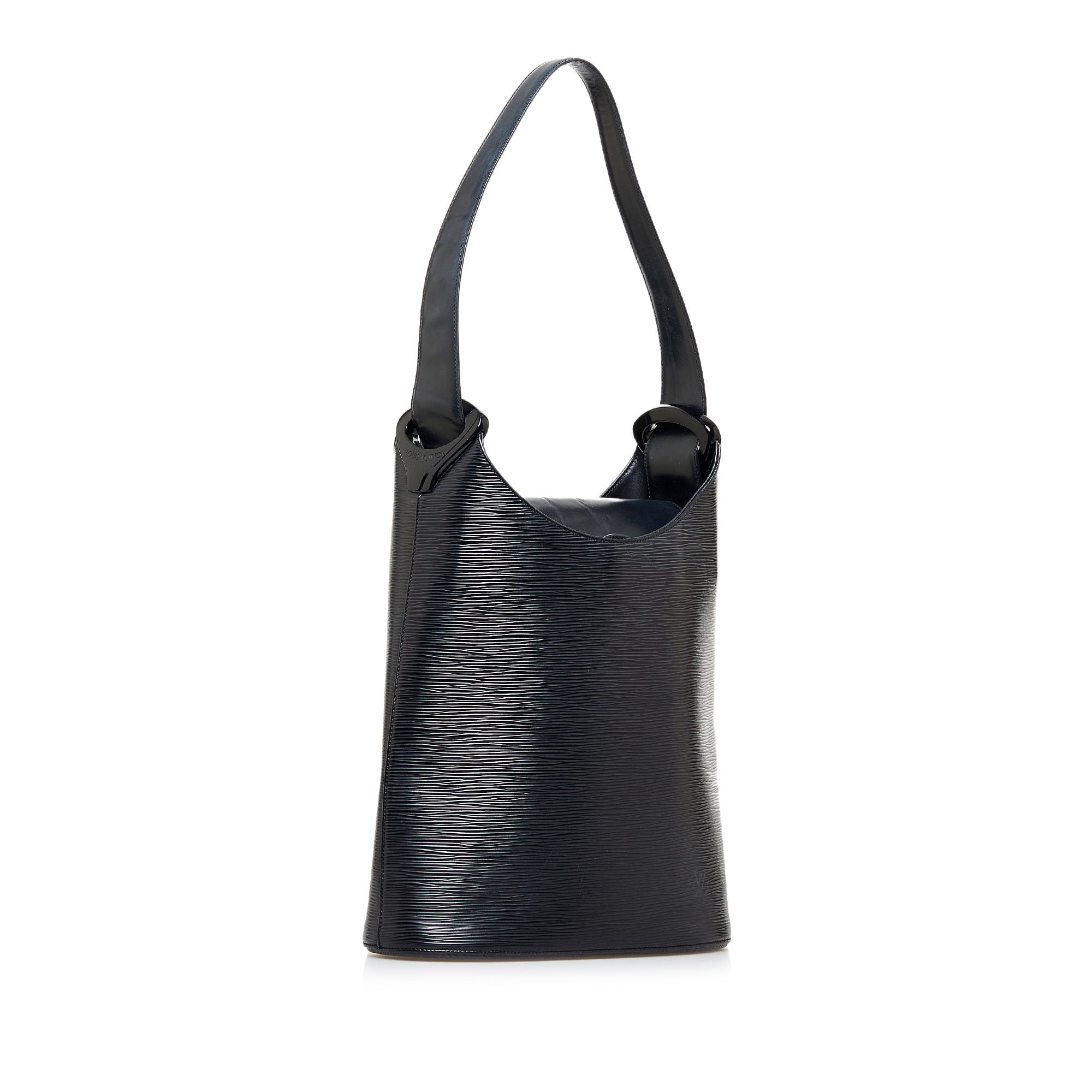 LOUIS VUITTON Authentic Women's Epi Noir Sacado Black Shoulder Bag  Leather