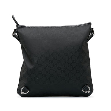 Black Gucci GG Canvas Abbey D-Ring Crossbody Bag - Designer Revival