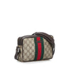 Brown Gucci GG Supreme Web Crossbody Bag