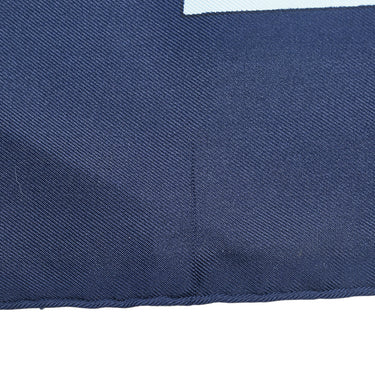 Blue Hermes Eperon d'Or Silk Scarf Scarves - Designer Revival