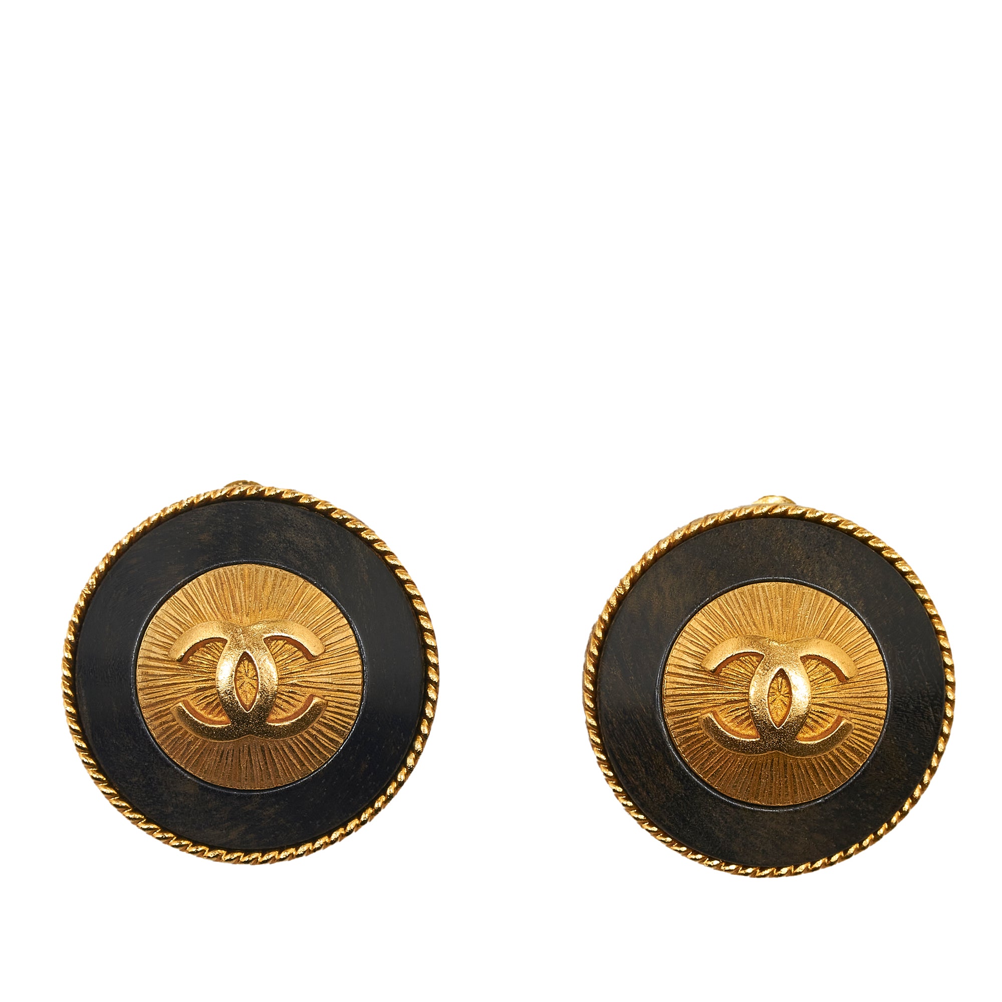Chanel Oversized Vintage Clip Earrings, Plated In 24ct Gold, Designed As  Interlocking 'cc' Logos  Auction