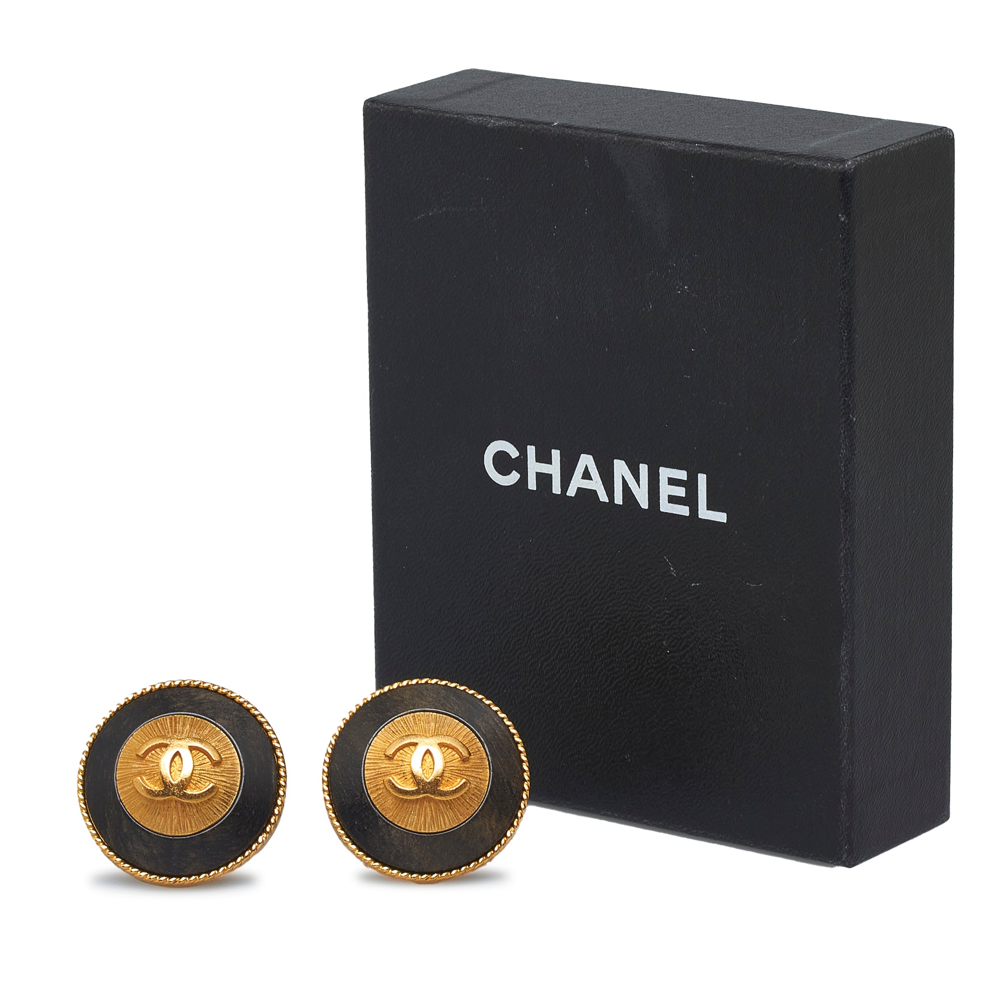 Gold Chanel CC Flap Clip On Earrings – Designer Revival