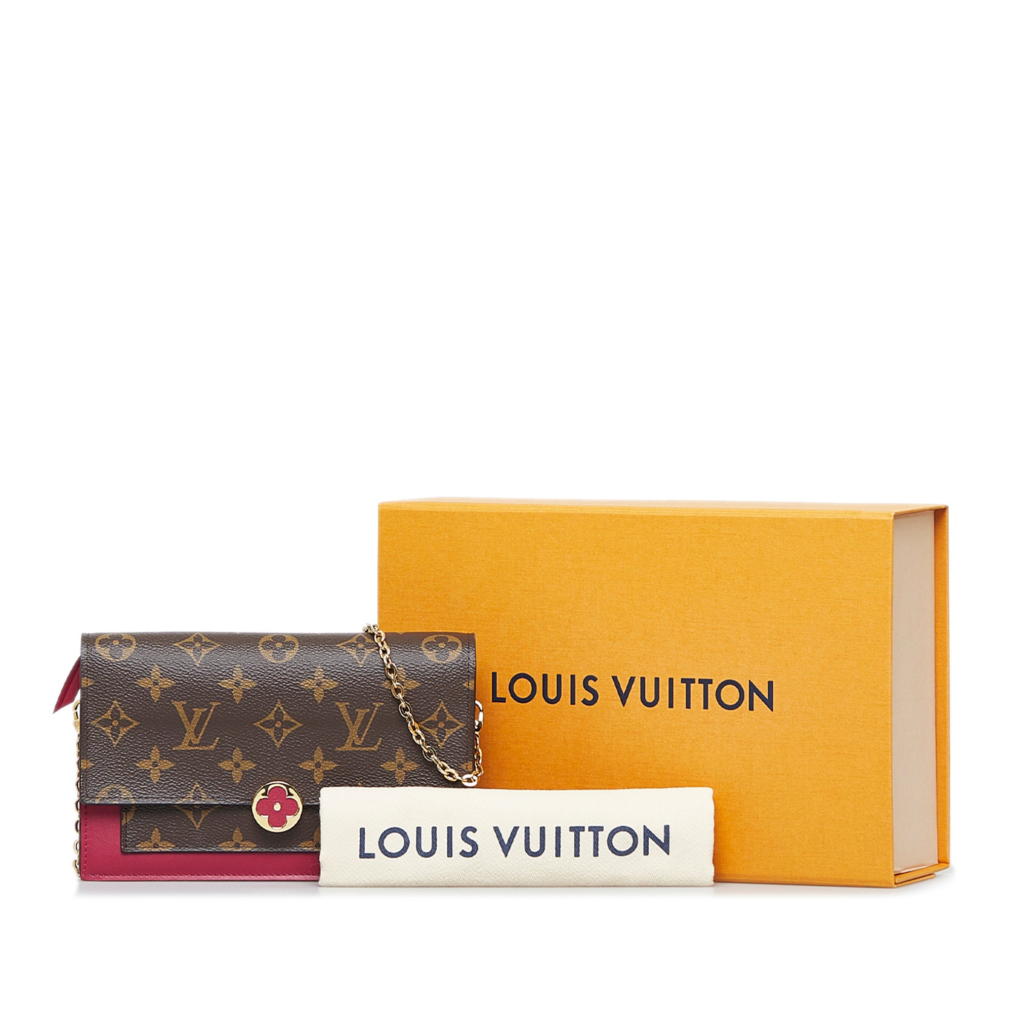 Louis Vuitton Monogram Canvas Fuchsia Flore Compact Wallet