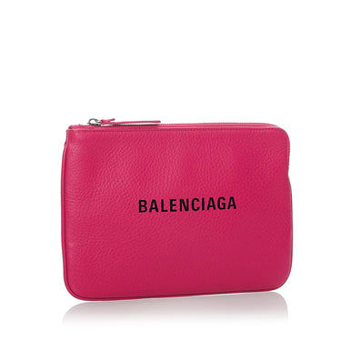 Pink Balenciaga XS Everyday Leather Pouch