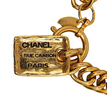 Gold Chanel Vintage 31 Rue Cambon Paris Link Charm Bracelet - Designer Revival