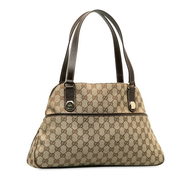 Brown Gucci GG Canvas Charmy Shoulder Bag - Designer Revival