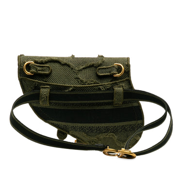 Green Dior Camouflage Saddle Belt Bag - Designer Revival