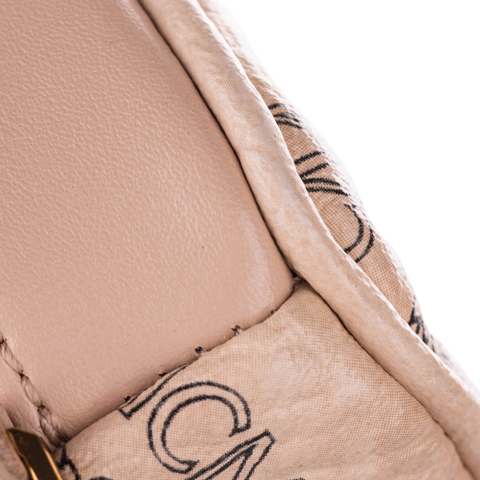 Beige MCM Mini Visetos Leather Backpack – Designer Revival