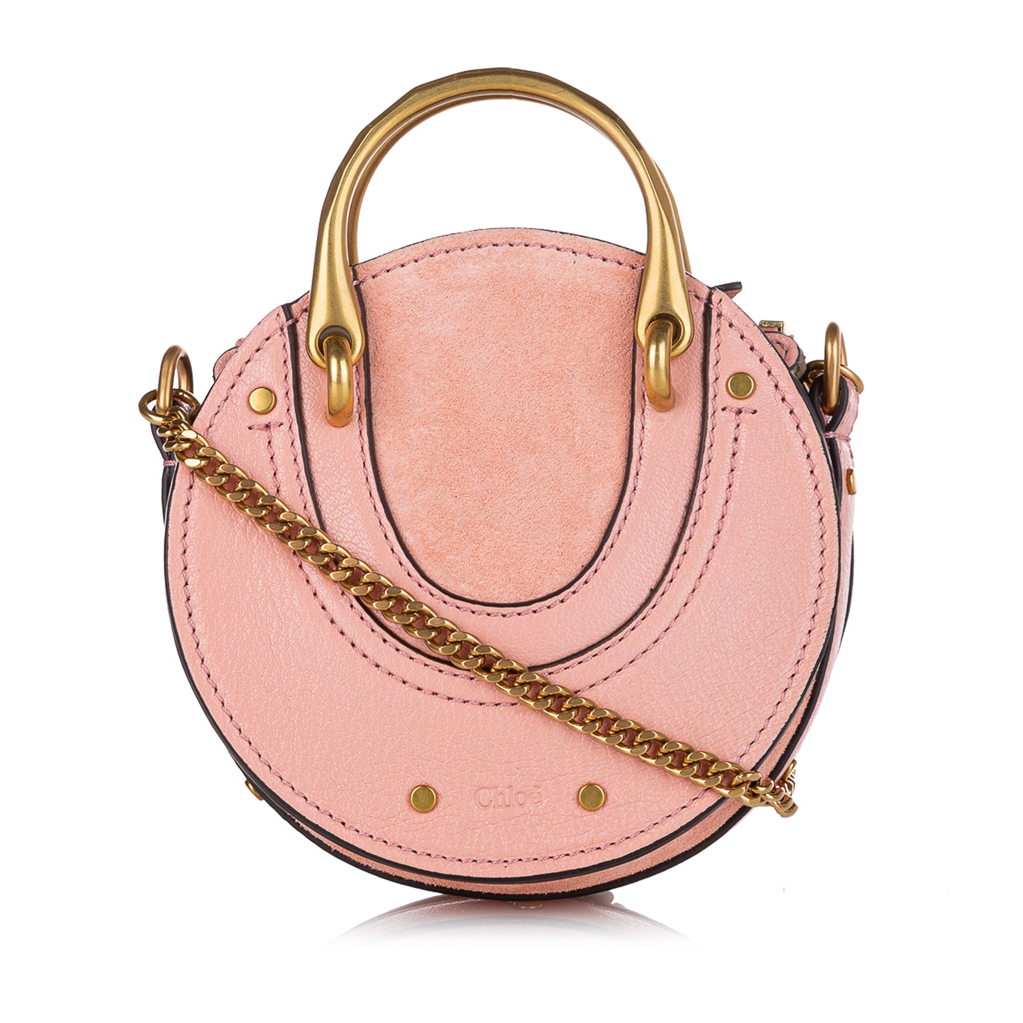 Pink Chloe Mini Pixie Leather Satchel - Designer Revival
