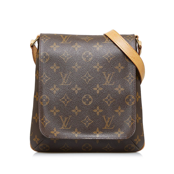 Used Brown Louis Vuitton Authentic Musette Salsa GM Monogram
