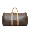 Brown Louis Vuitton Monogram Keepall 55 Travel Bag