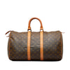 Brown Louis Vuitton Monogram Keepall 45 Travel Bag