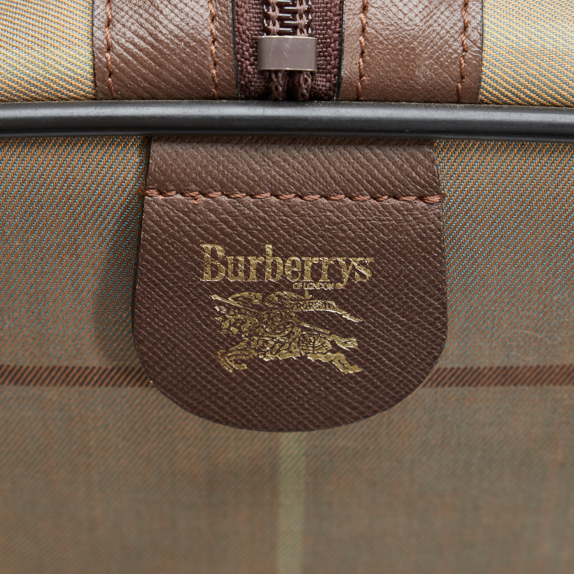Discount Brown Burberry Vintage Check Boston – Designer Revival Online