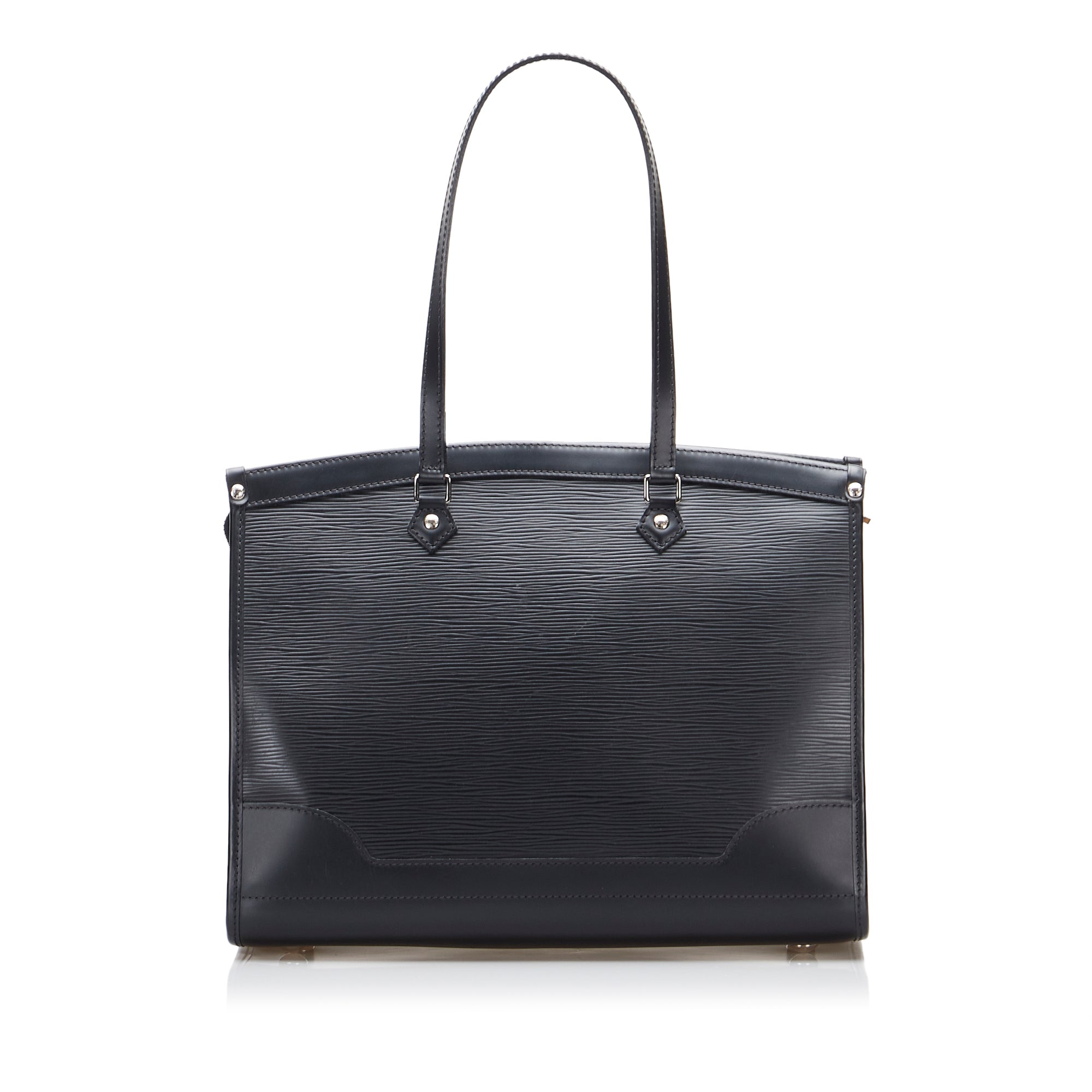 Louis Vuitton, Bags, Louis Vuitton Authentic Neverfull Mm Epi Leather  Handbag Tote Bag Set Black Noir