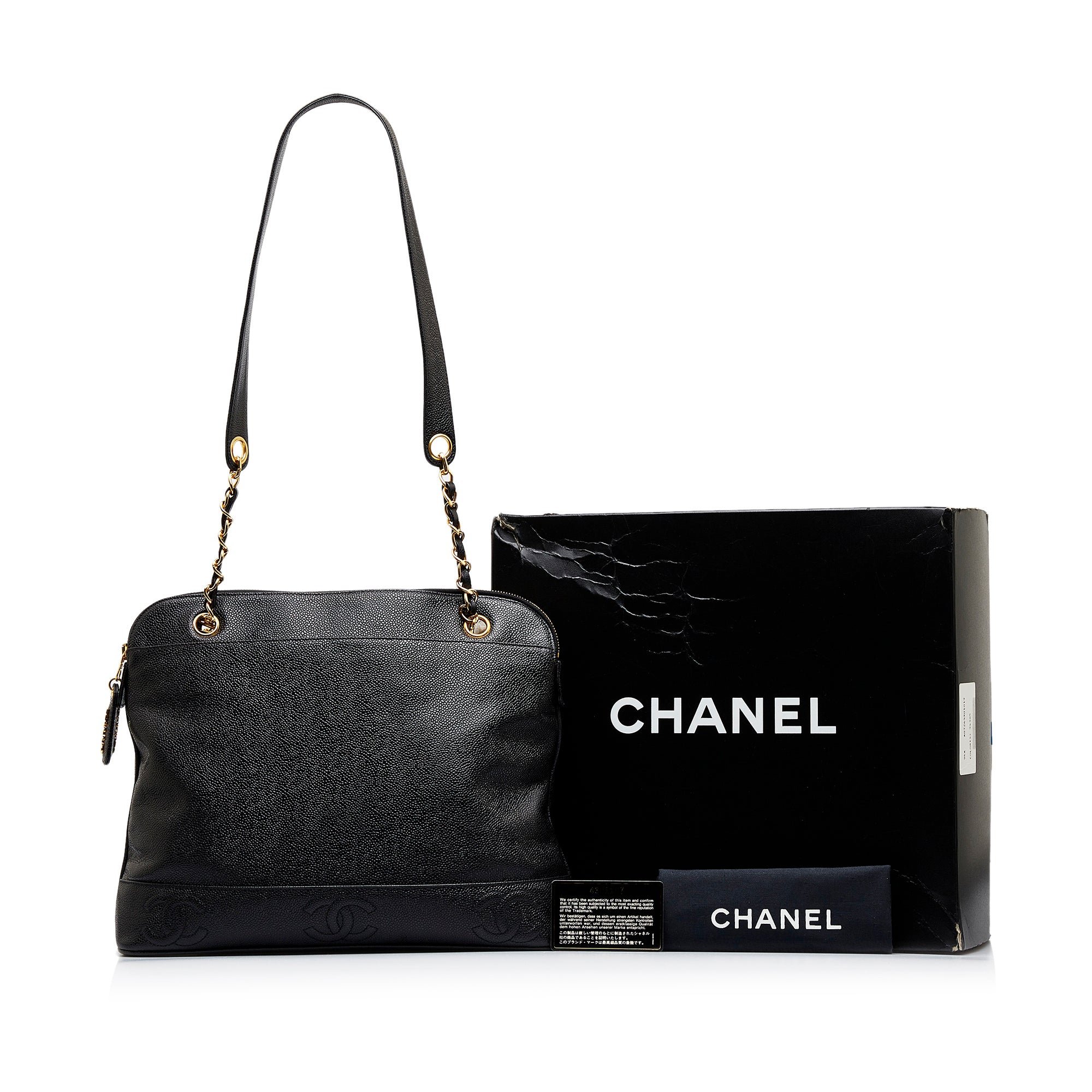 Chanel Pre-owned 2005 CC Stitch Tote Bag - Black