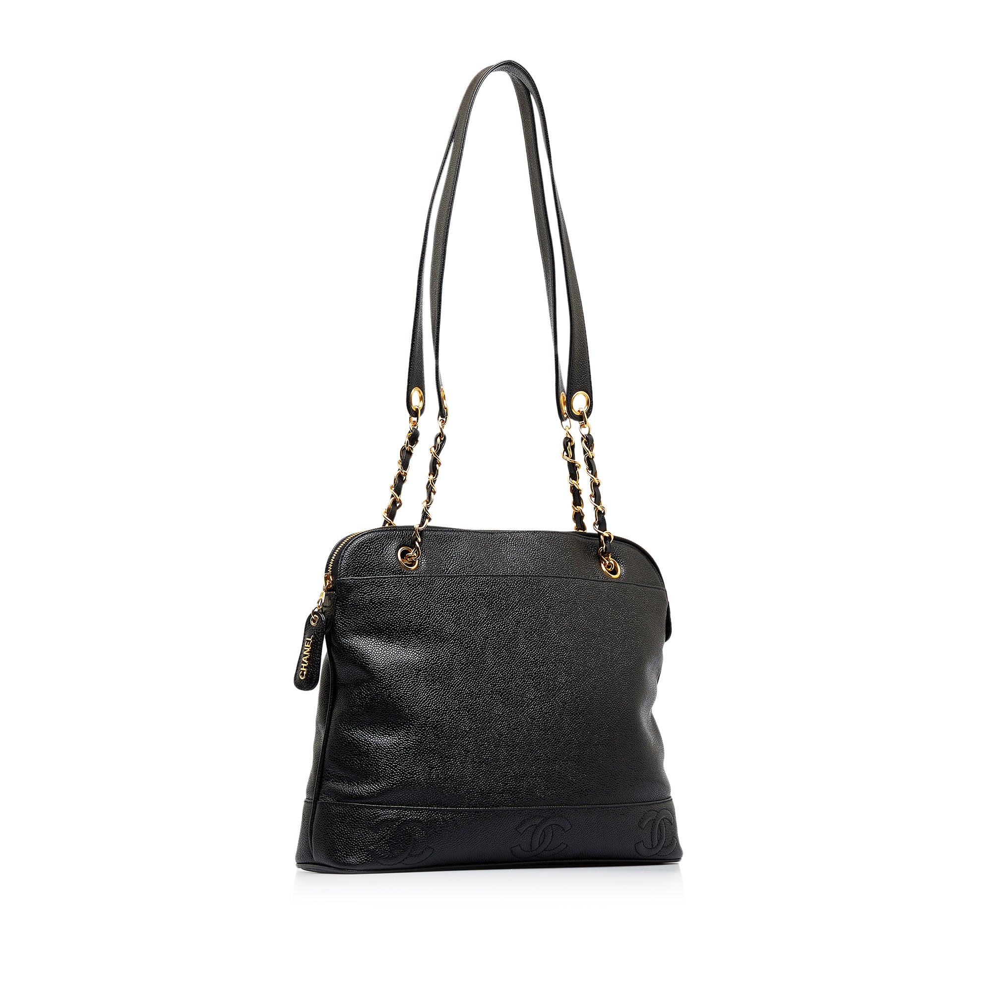 Black Chanel Triple CC Caviar Shoulder Bag – Designer Revival