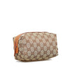 Brown Gucci GG Canvas Cosmetic Pouch