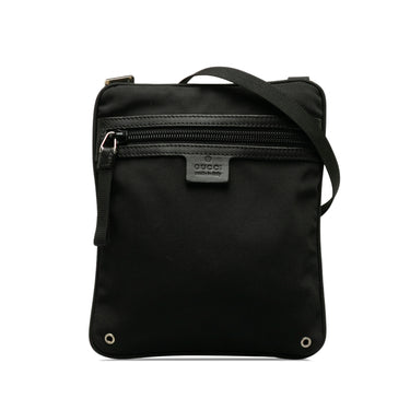 Black Gucci Canvas Crossbody Bag - Designer Revival