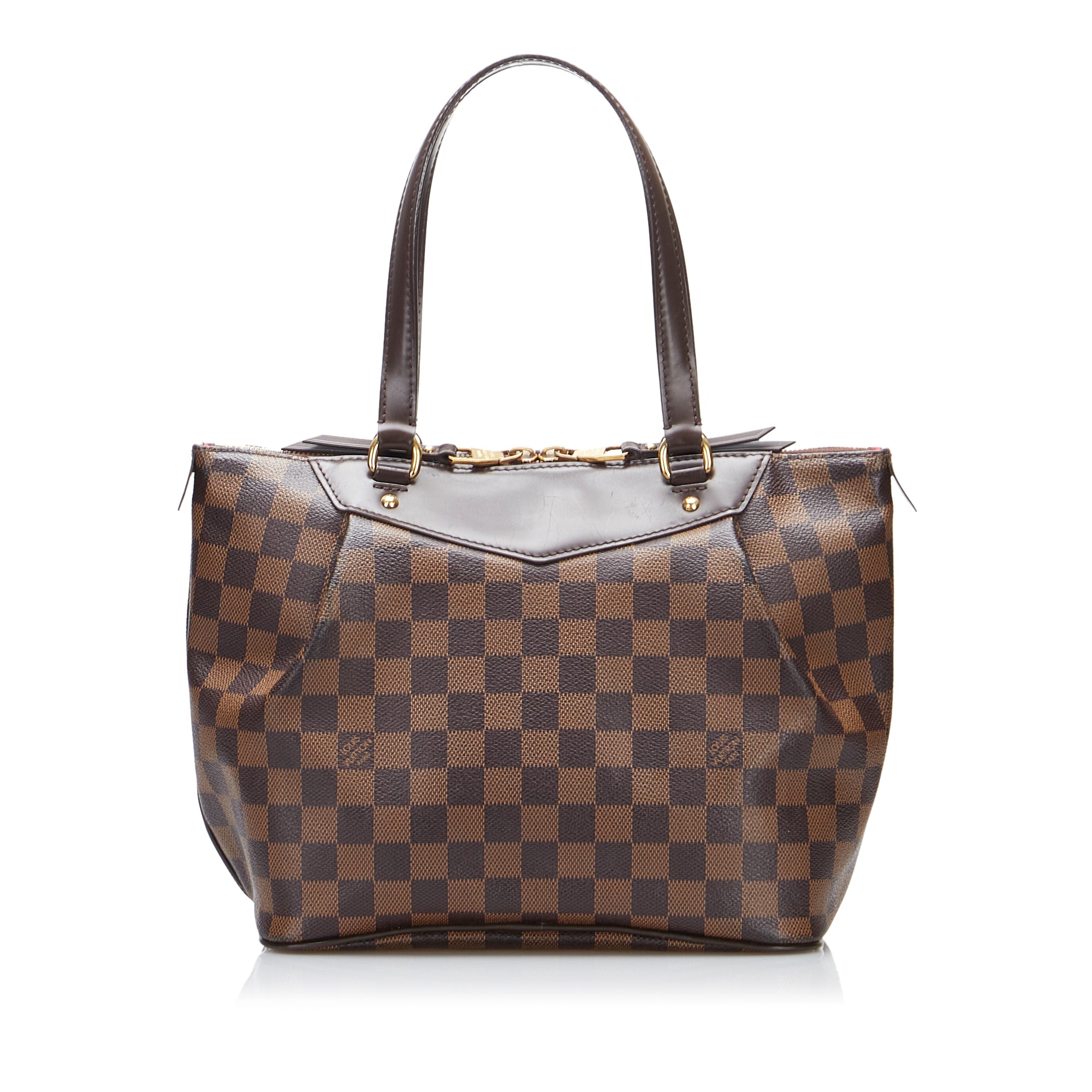 Louis Vuitton - Authenticated Belmont Handbag - Leather Brown Plain for Women, Good Condition