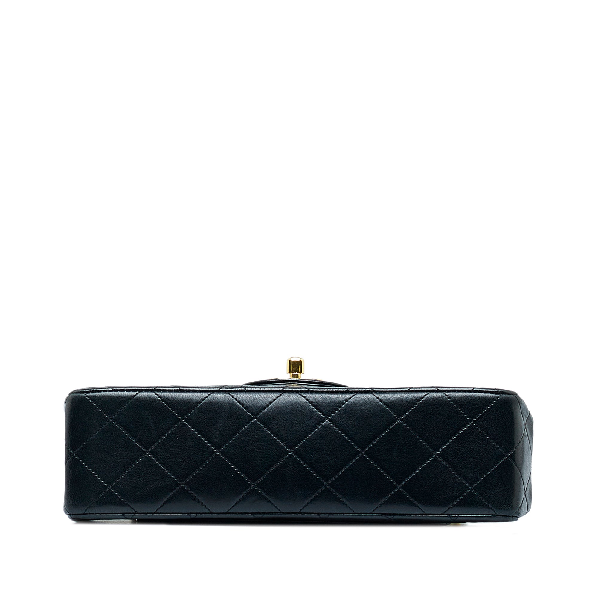 RvceShops Revival, Black Chanel Classic Small Lambskin Double Flap Bag
