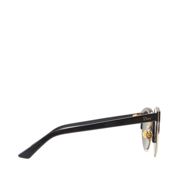 Black Dior Round Tinted Sunglasses - Designer Revival