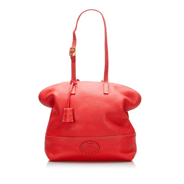 Red Fendi Selleria 2Bag Tote Bag - Designer Revival