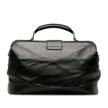 Black Celine Leather Handbag - Designer Revival