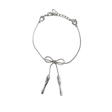 Silver Dior Jump Rope Bracelet - Designer Revival