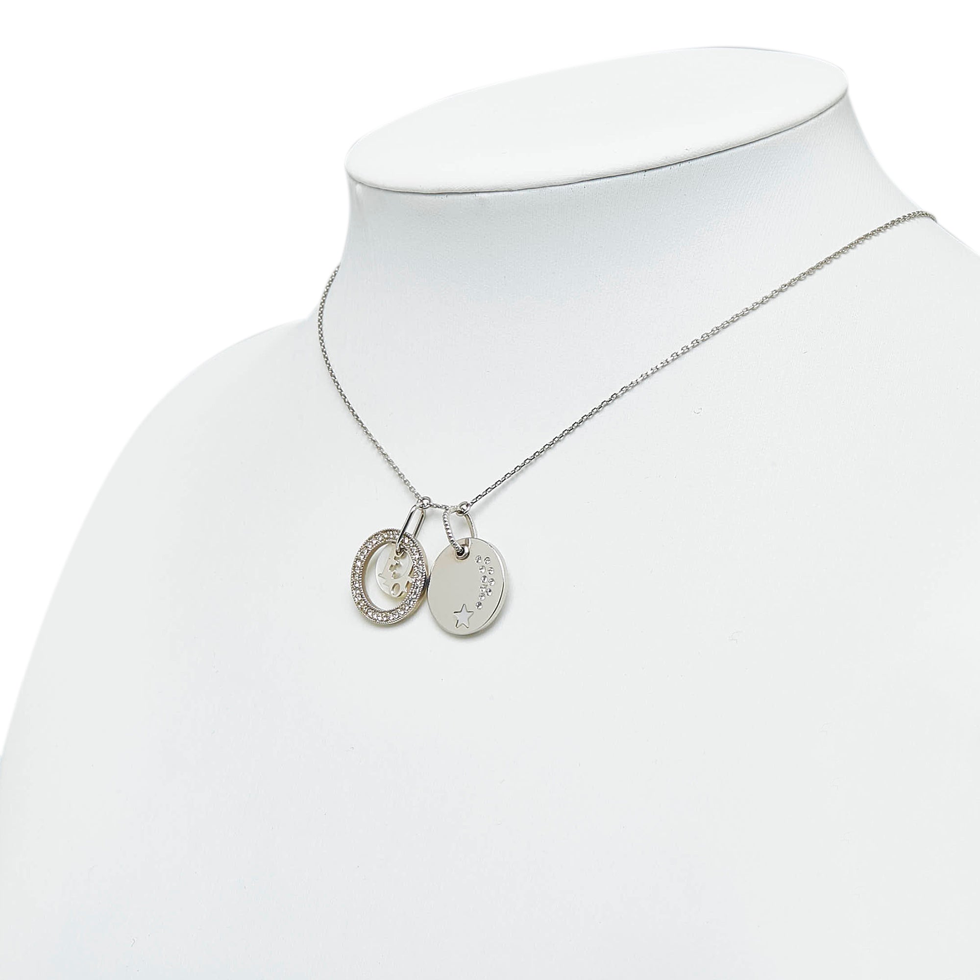 Silver Dior Silver Tone Necklace