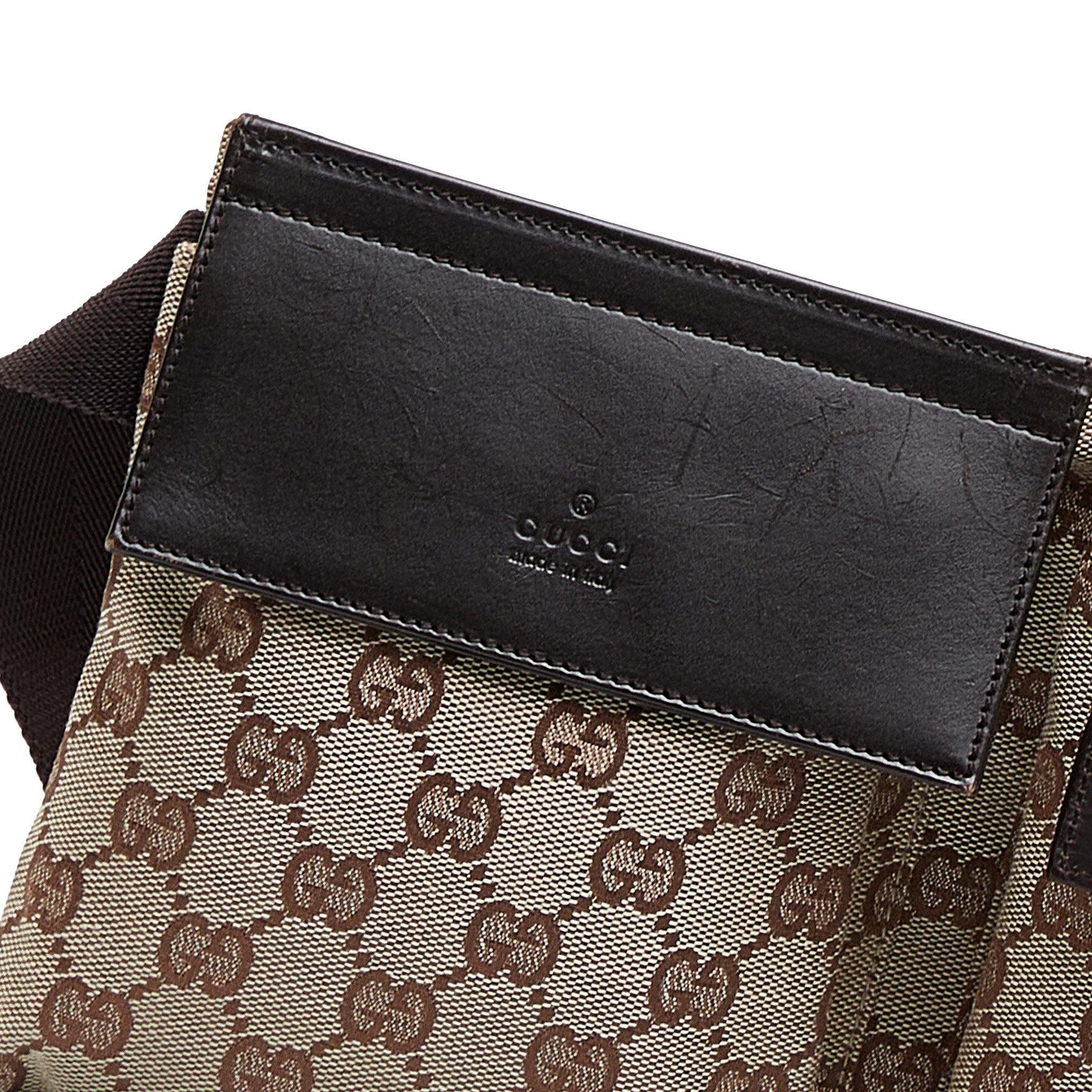 Gucci GG Canvas Double Pocket Waist Bag - Brown Waist Bags, Handbags -  GUC1362803