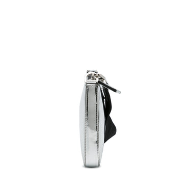 Silver Prada Re-Edition Zip Messenger Bag - Designer Revival