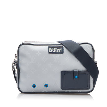 Gray Louis Vuitton Monogram Satellite Alpha Messenger Crossbody Bag - Designer Revival