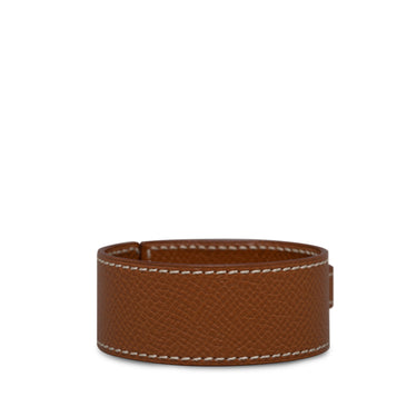 Brown Hermes Leather Artemis Wrap Bracelet - Designer Revival