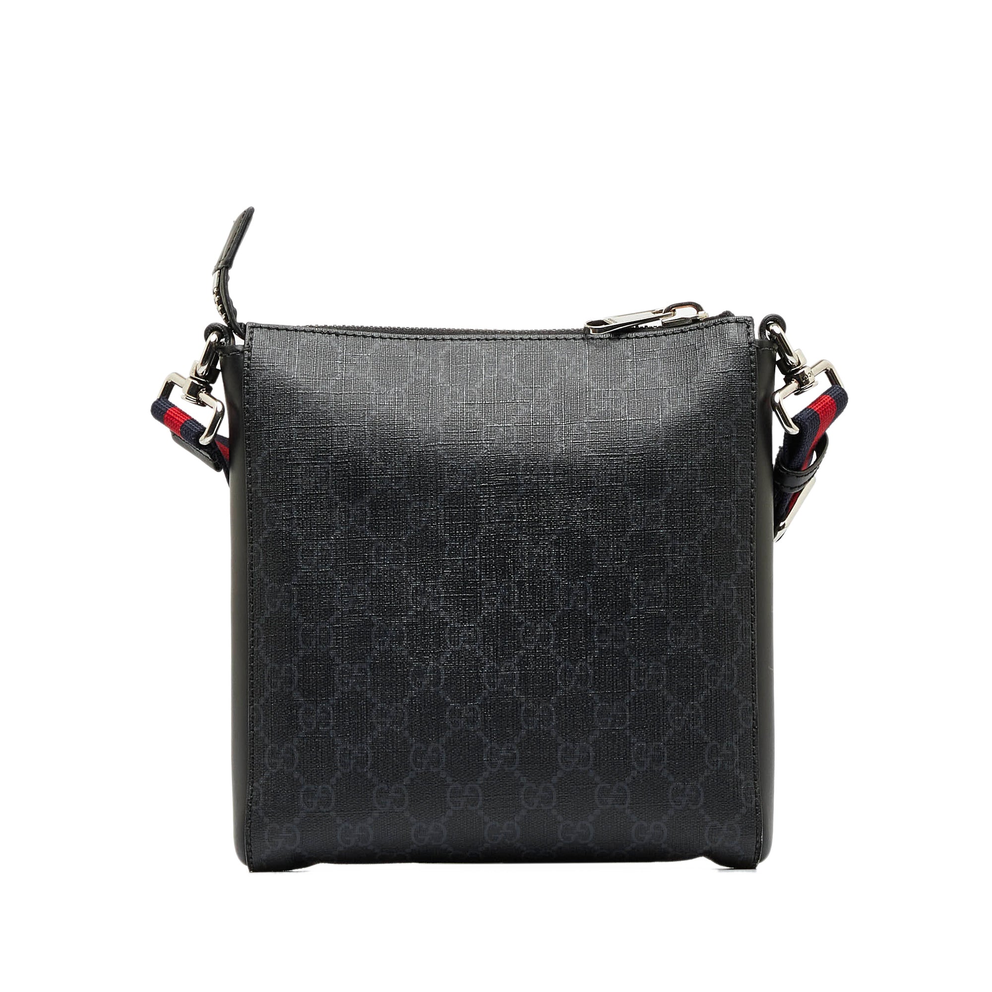 Gucci Messenger GG Supreme Small Black/Grey in Canvas with