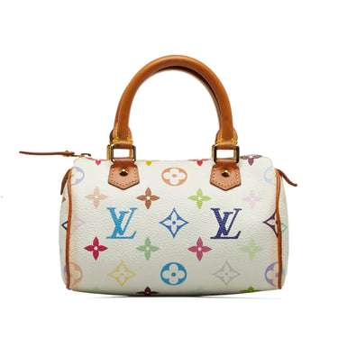 White Louis Vuitton Monogram Multicolore Mini HL Speedy Boston Bag - Designer Revival