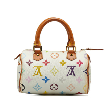 White Louis Vuitton Monogram Multicolore Mini HL Speedy Boston Bag - Designer Revival