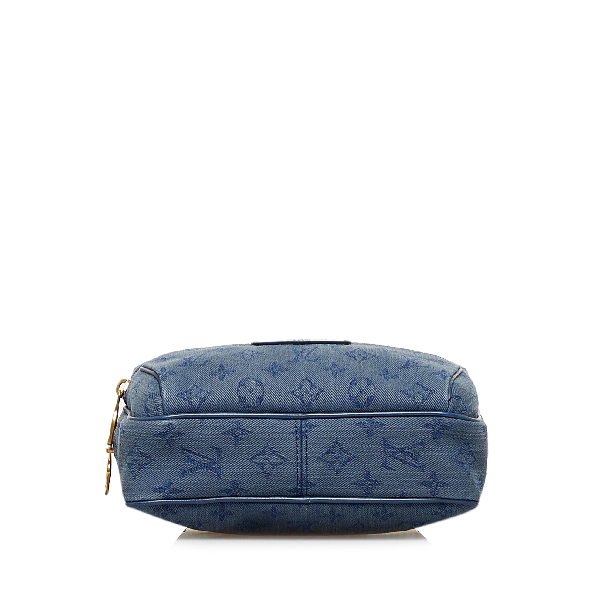 FWRD Renew Louis Vuitton Monogram Denim Belt Bag in Blue