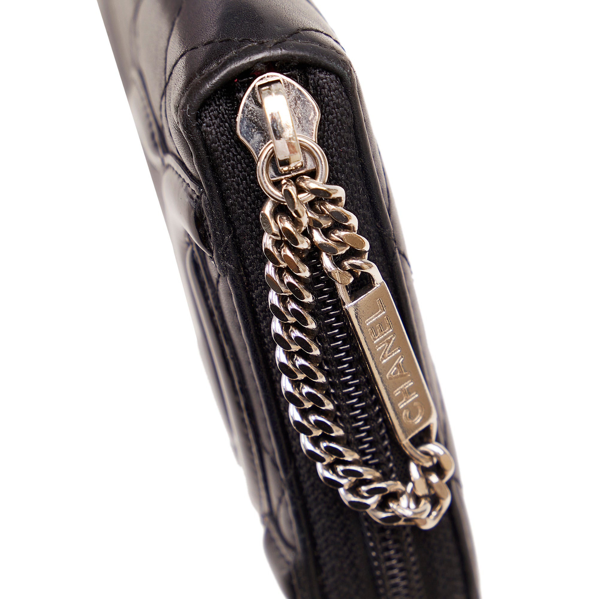 Black Chanel Cambon Ligne Zip Around Wallet – Designer Revival
