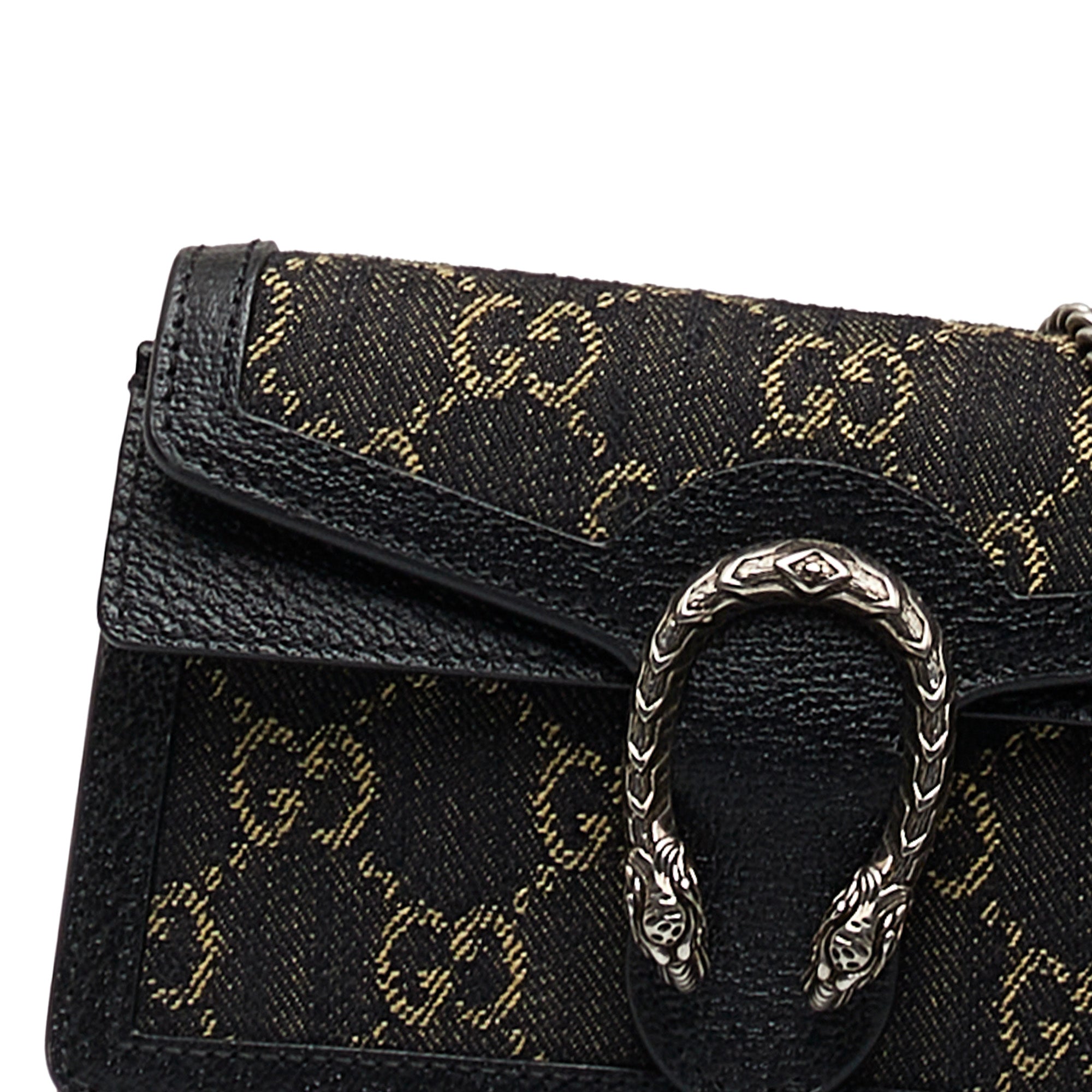 Black Gucci Super Mini GG Denim Dionysus Crossbody Bag – Designer Revival