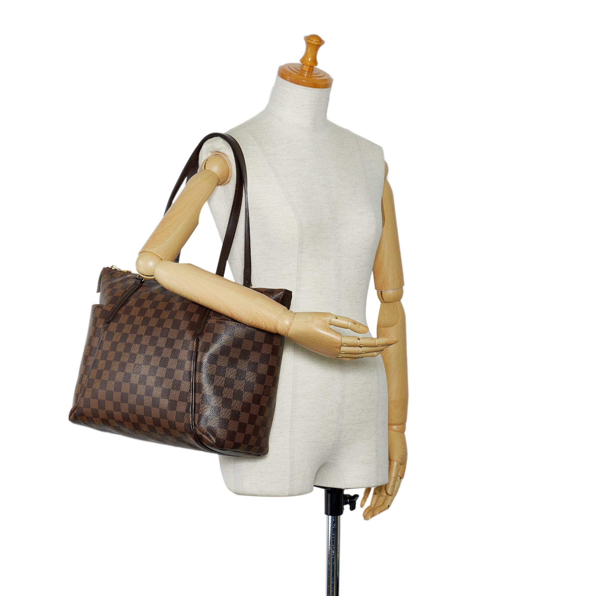 Brown Louis Vuitton Damier Ebene Totally MM Tote Bag – Designer Revival