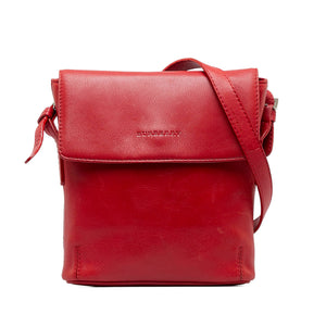 Red Burberry Leather Crossbody