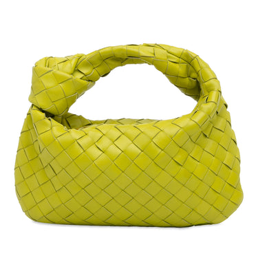 Green Bottega Veneta Mini Intrecciato Jodie Handbag - Designer Revival