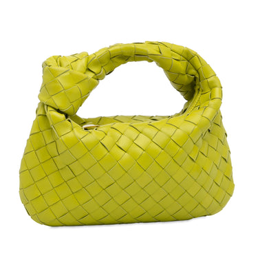 Green Bottega Veneta Mini Intrecciato Jodie Handbag - Designer Revival