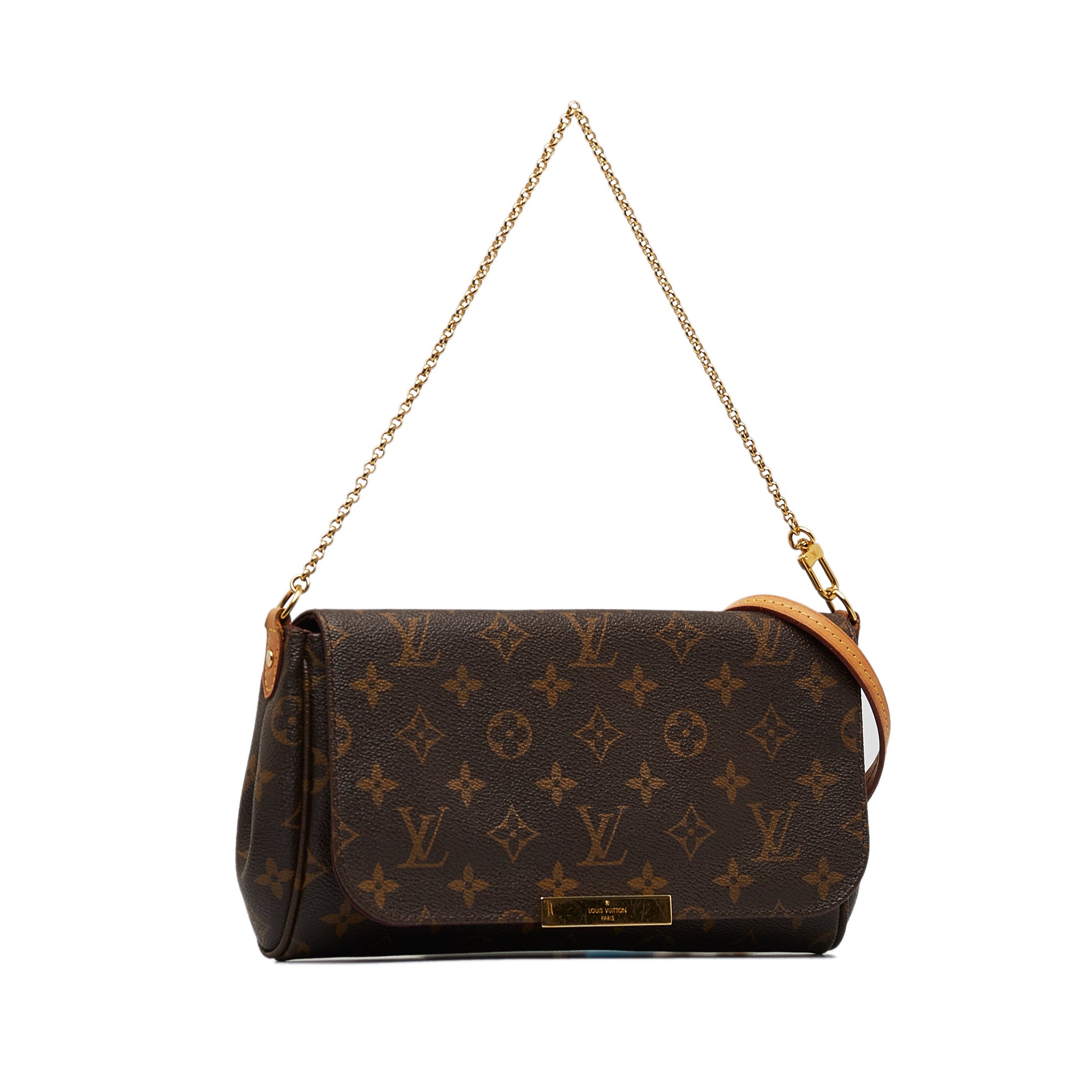 Louis Vuitton Monogram Favorite MM w/Strap - Brown Crossbody Bags
