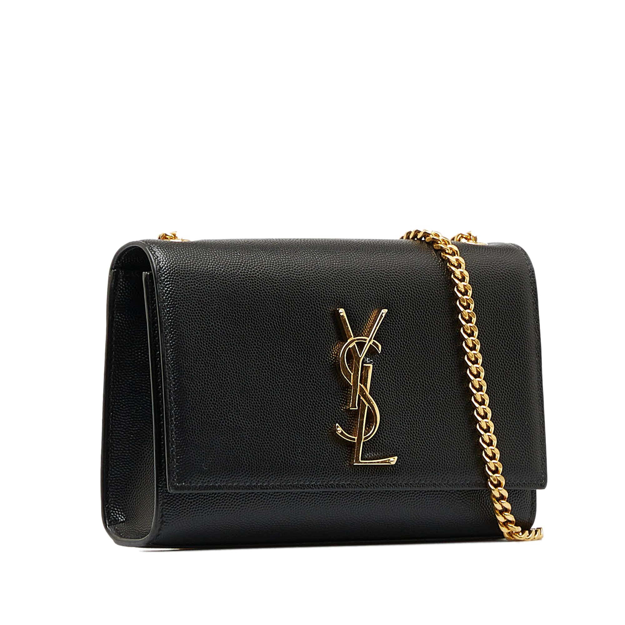 Black Saint Laurent Small Monogram Kate Crossbody Bag – Designer