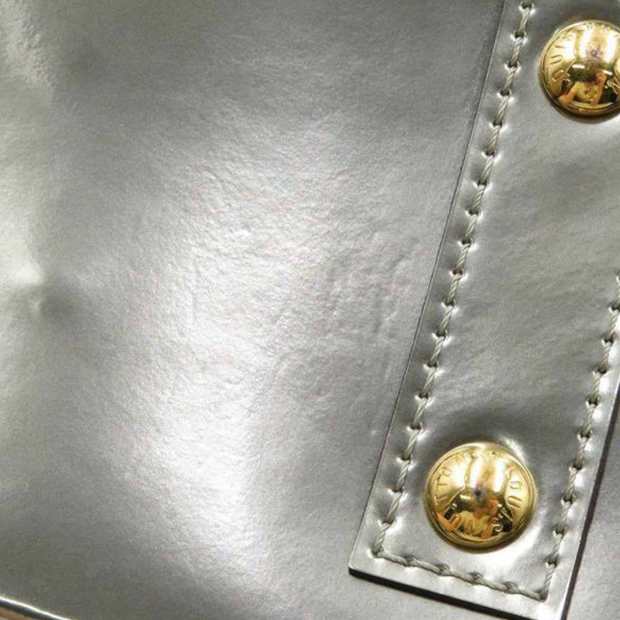 Louis Vuitton Alma BB Metallic Grey  Metallic monogram, Handbag, Leather  silver