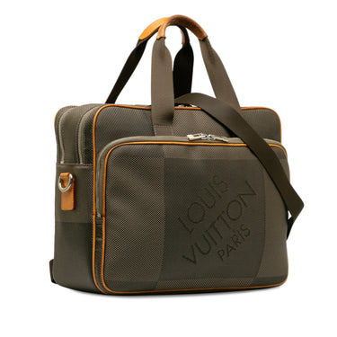 Brown Louis Vuitton Damier Geant Associe GM Travel Bag - Designer Revival